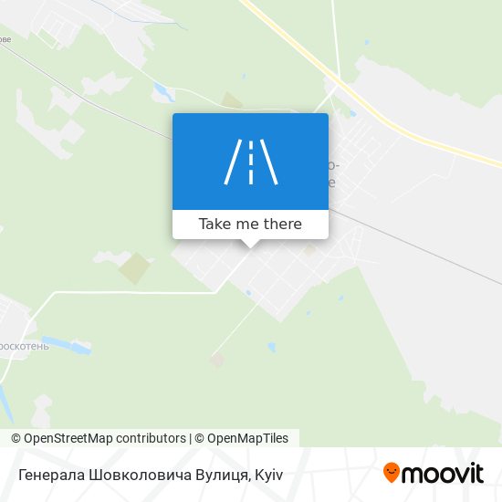 Генерала Шовколовича Вулиця map