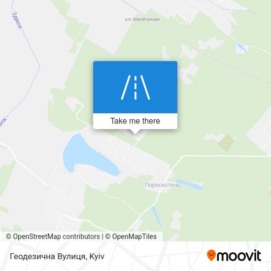 Геодезична Вулиця map