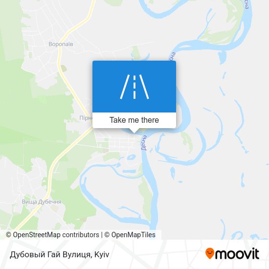 Карта Дубовый Гай Вулиця