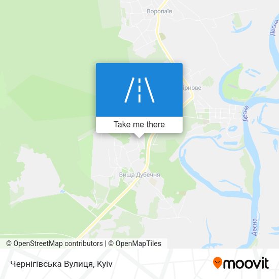 Чернігівська Вулиця map
