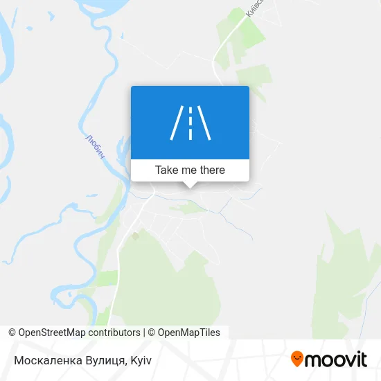 Карта Москаленка Вулиця