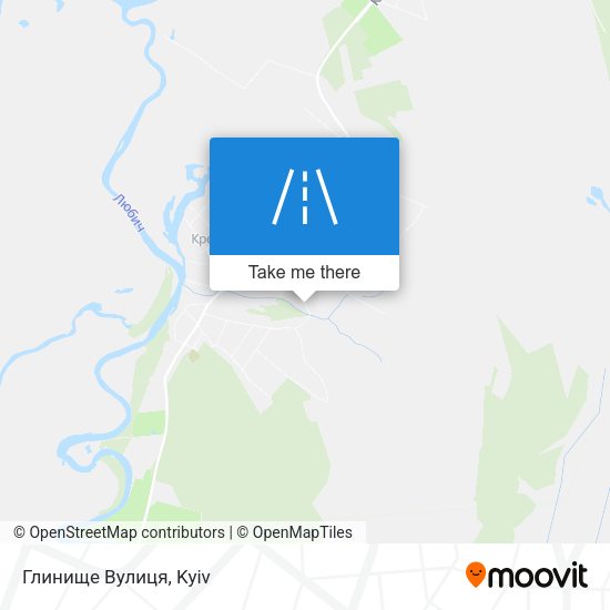 Глинище Вулиця map