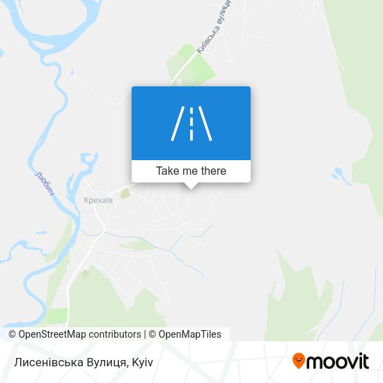 Лисенівська Вулиця map