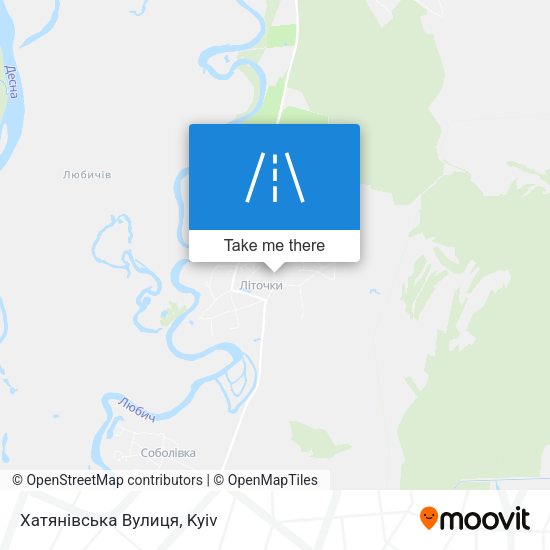 Хатянівська Вулиця map