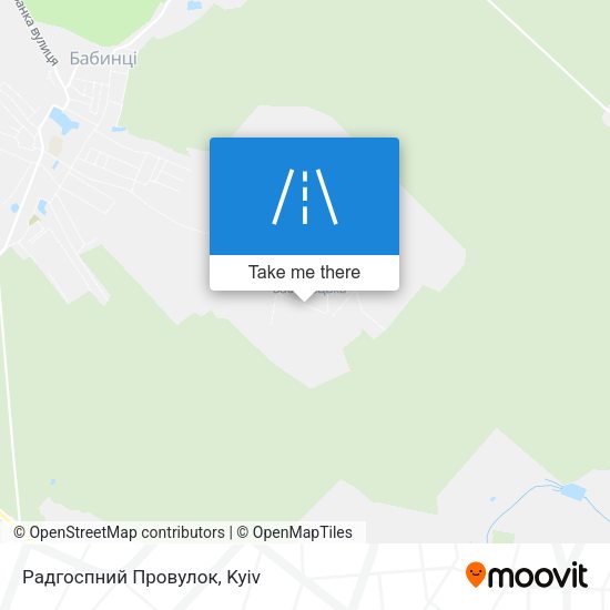 Радгоспний Провулок map