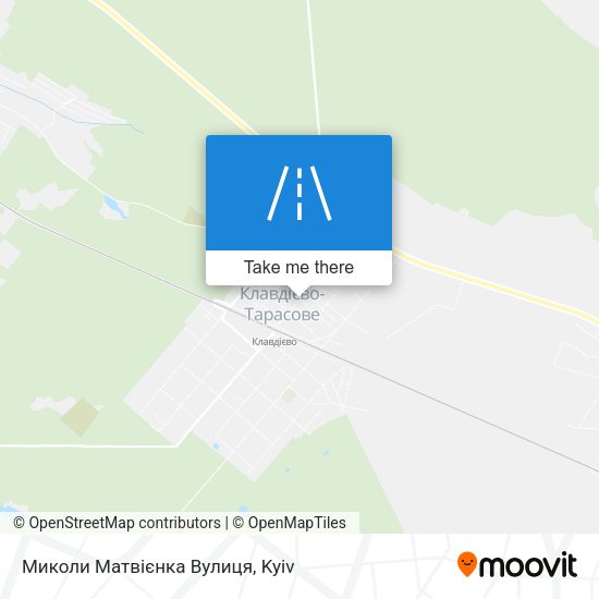 Миколи Матвієнка Вулиця map