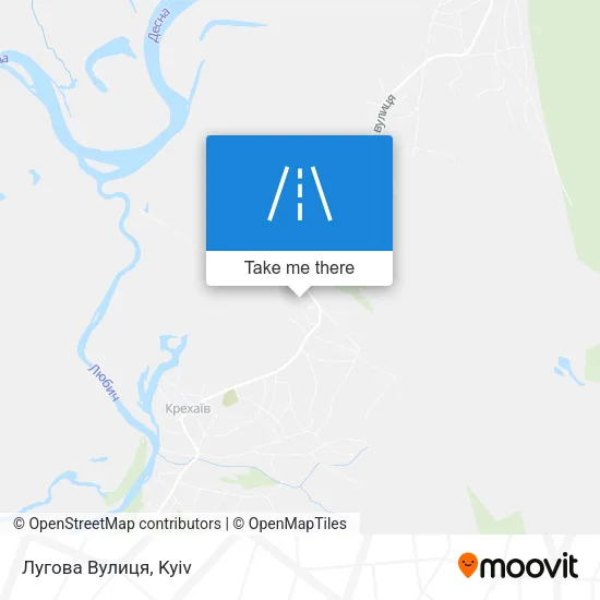 Лугова Вулиця map