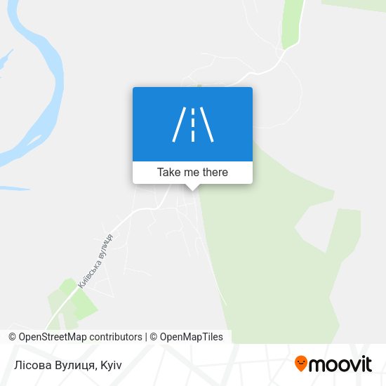 Карта Лісова Вулиця