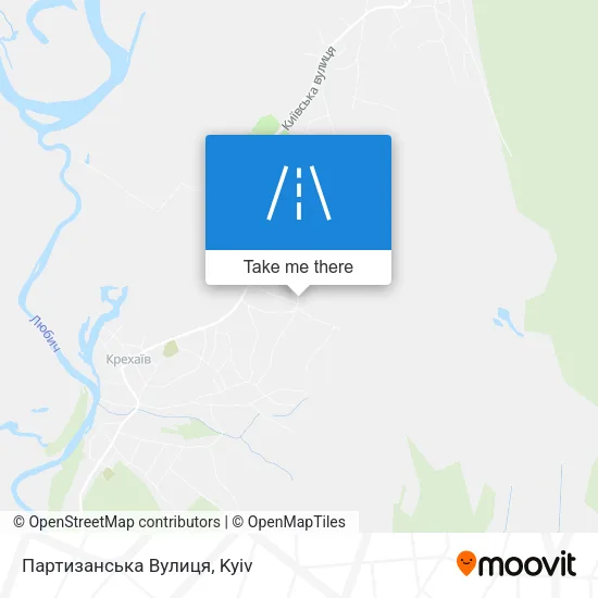 Партизанська Вулиця map