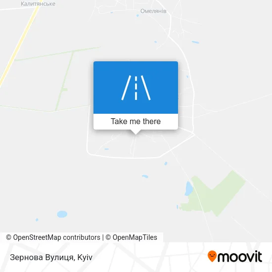 Карта Зернова Вулиця