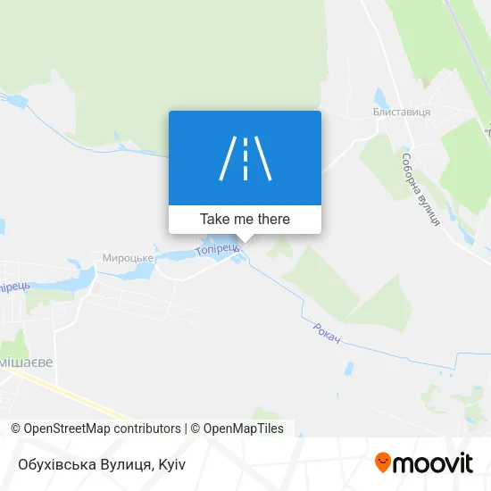 Карта Обухівська Вулиця