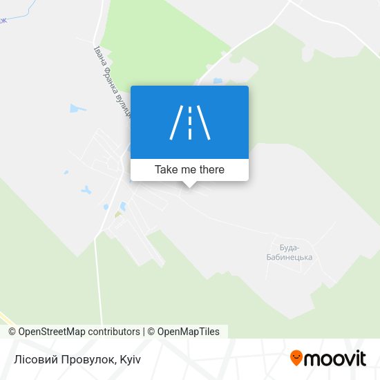 Карта Лісовий Провулок