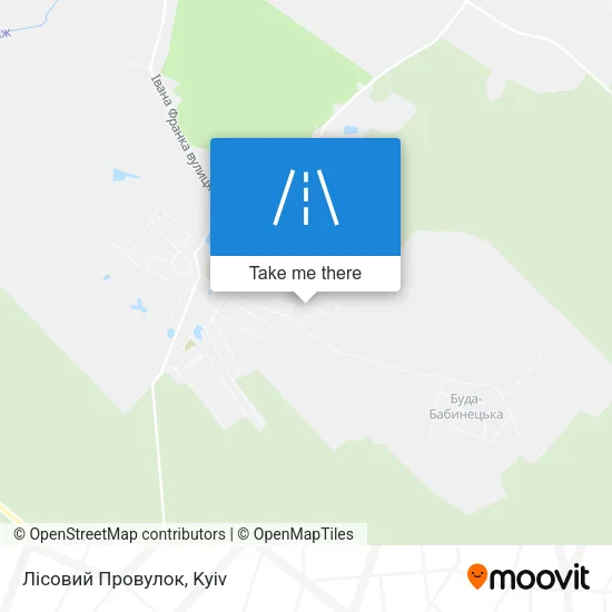 Карта Лісовий Провулок