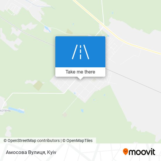 Карта Амосова Вулиця