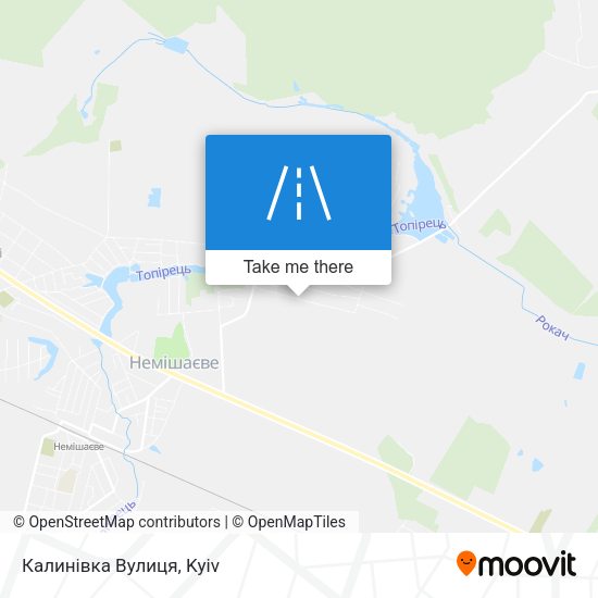 Калинівка Вулиця map