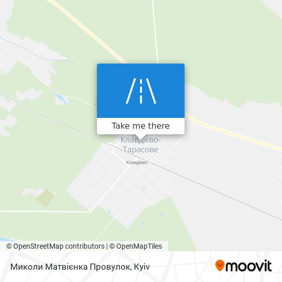 Карта Миколи Матвієнка Провулок