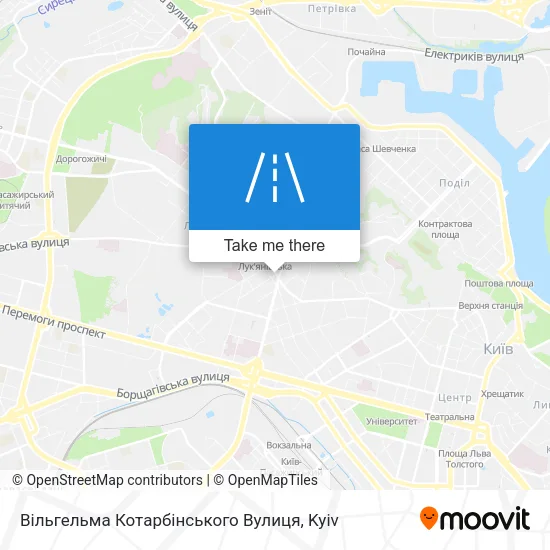 Карта Вільгельма Котарбінського Вулиця