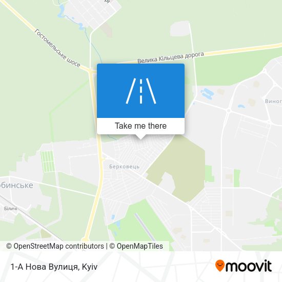 1-А Нова Вулиця map