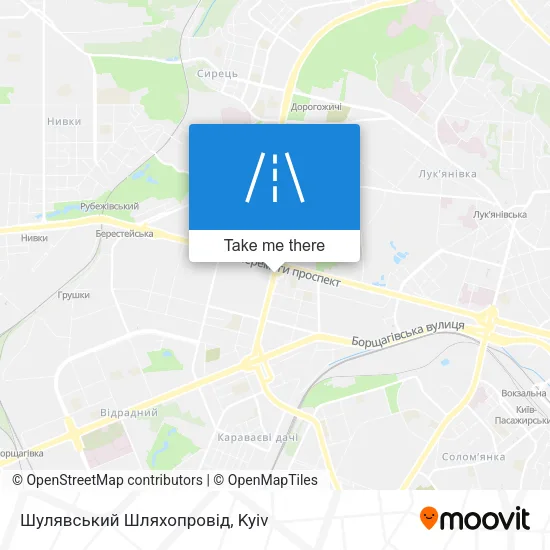 Карта Шулявський Шляхопровід