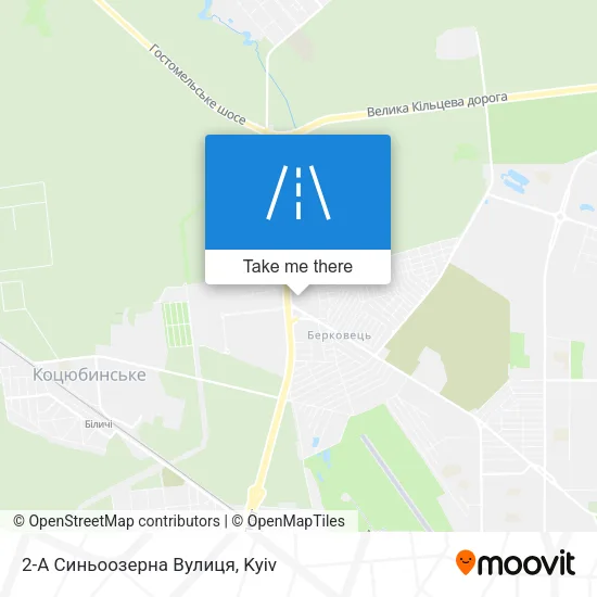 Карта 2-А Синьоозерна Вулиця