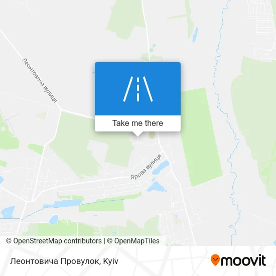 Карта Леонтовича Провулок