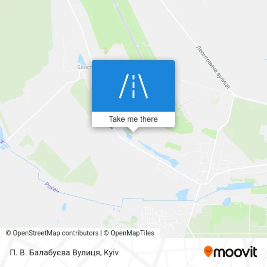 Карта П. В. Балабуєва Вулиця