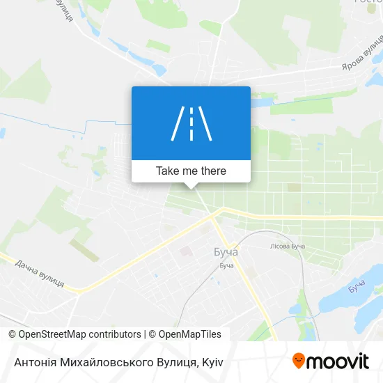 Карта Антонія Михайловського Вулиця
