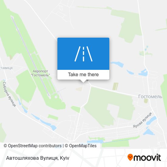Карта Автошляхова Вулиця