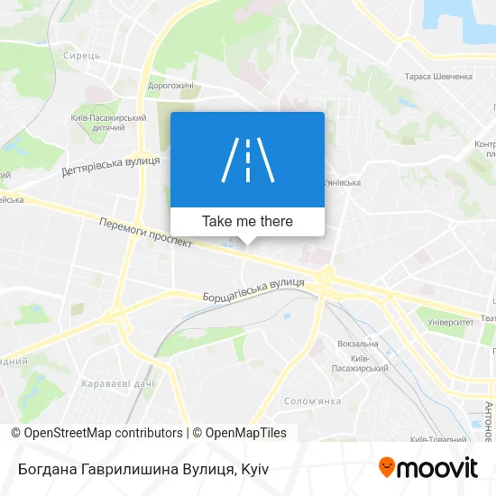 Карта Богдана Гаврилишина Вулиця