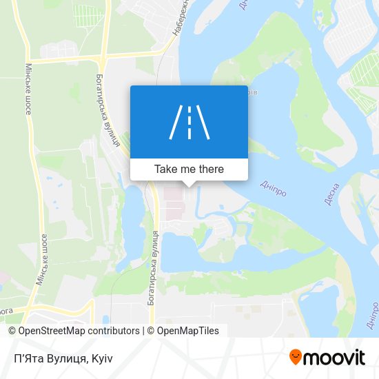 П’Ята Вулиця map