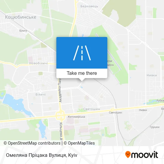 Карта Омеляна Пріцака Вулиця