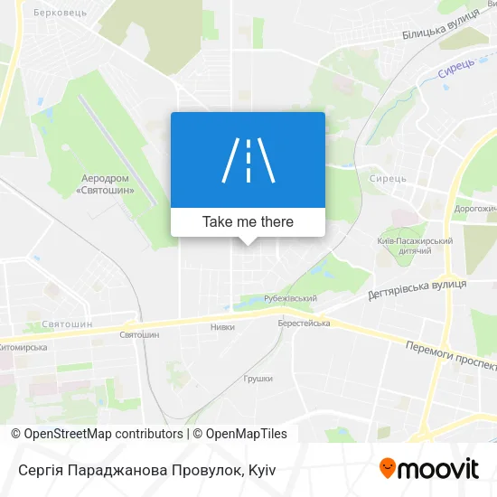 Карта Сергія Параджанова Провулок