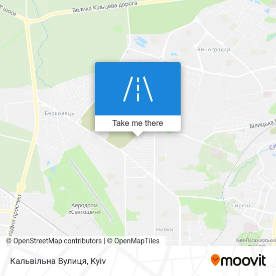 Карта Кальвільна Вулиця