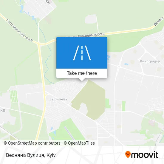 Карта Весняна Вулиця