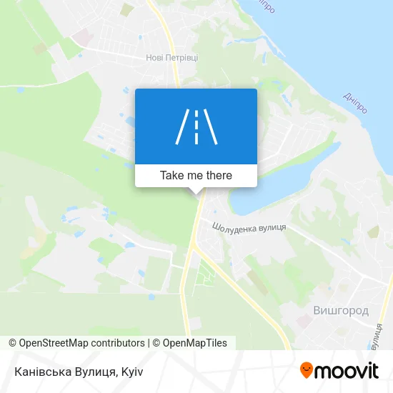 Карта Канівська Вулиця