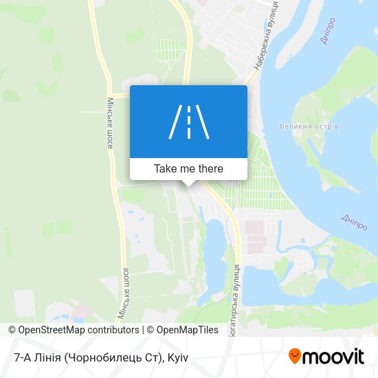 7-А Лінія (Чорнобилець Ст) map