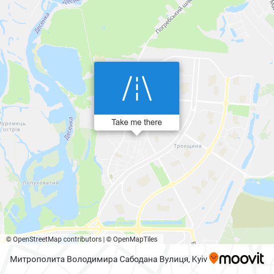 Митрополита Володимира Сабодана Вулиця map