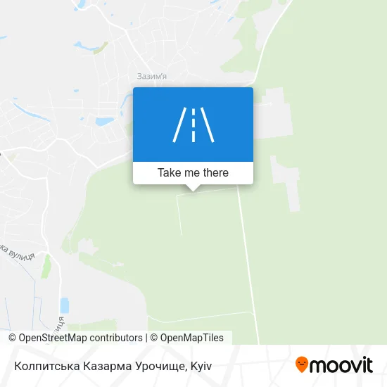 Карта Колпитська Казарма Урочище