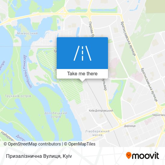 Призалізнична Вулиця map