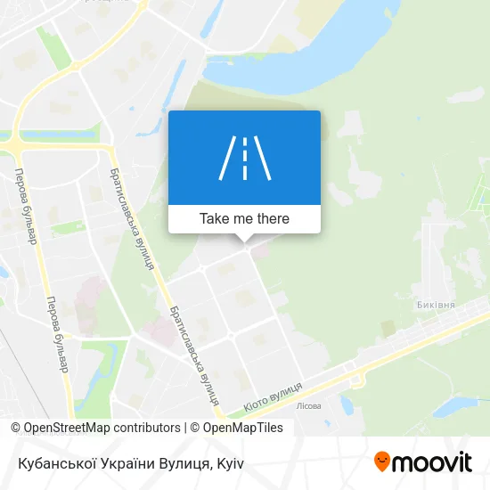 Карта Кубанської України Вулиця