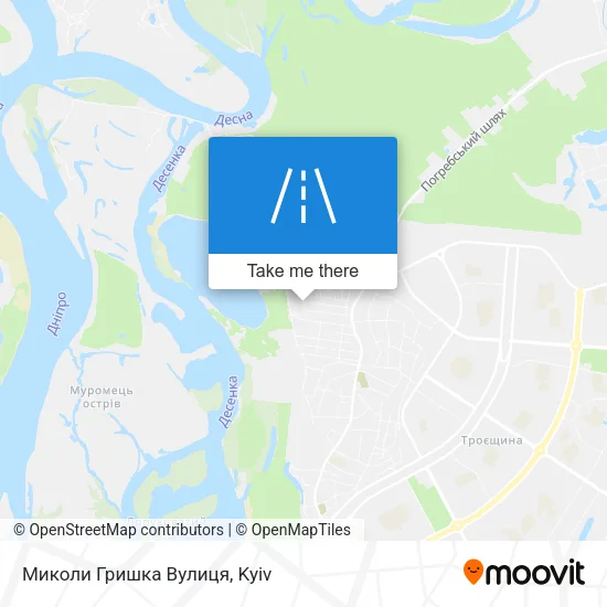 Карта Миколи Гришка Вулиця