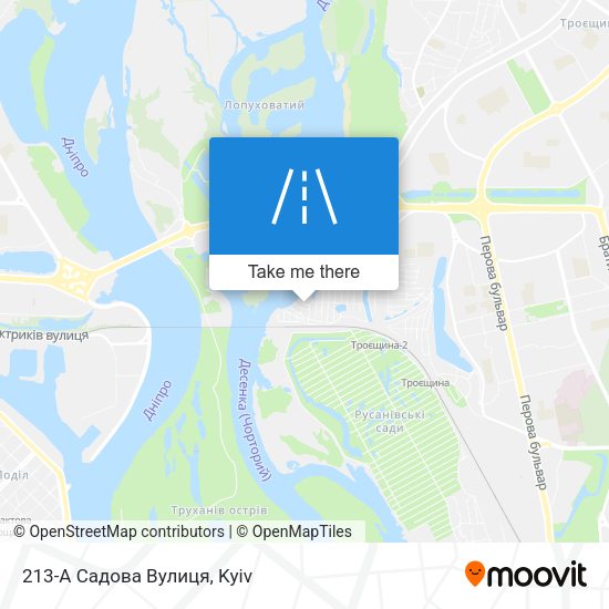 Карта 213-А Садова Вулиця
