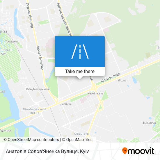 Анатолія Солов'Яненка Вулиця map