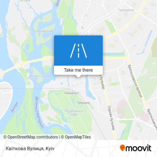 Карта Квіткова Вулиця