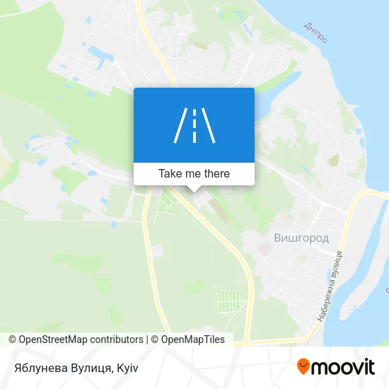 Карта Яблунева Вулиця
