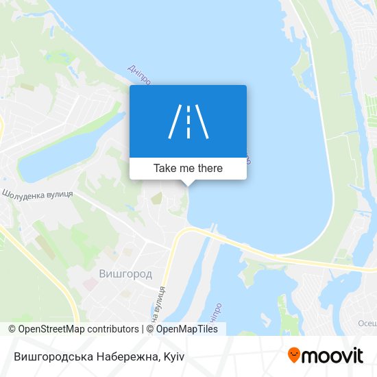 Карта Вишгородська Набережна