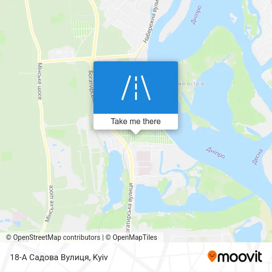 Карта 18-А Садова Вулиця