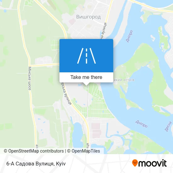 Карта 6-А Садова Вулиця