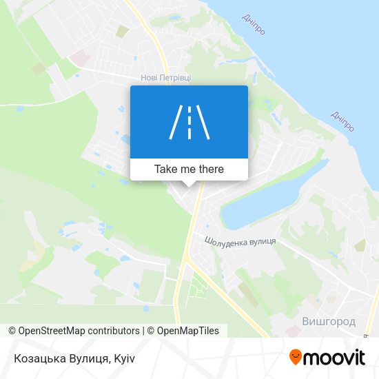Козацька Вулиця map