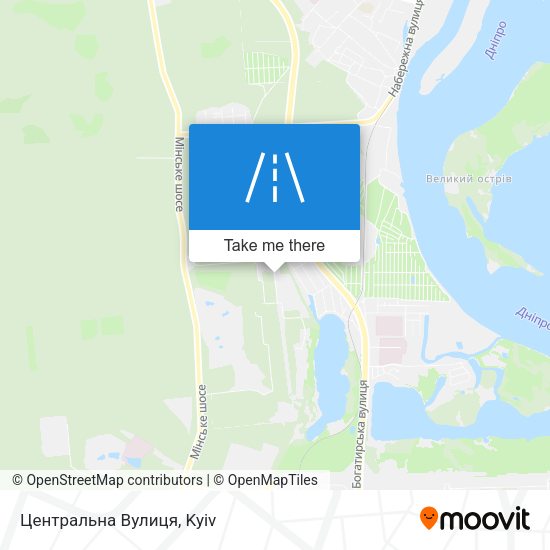 Центральна Вулиця map